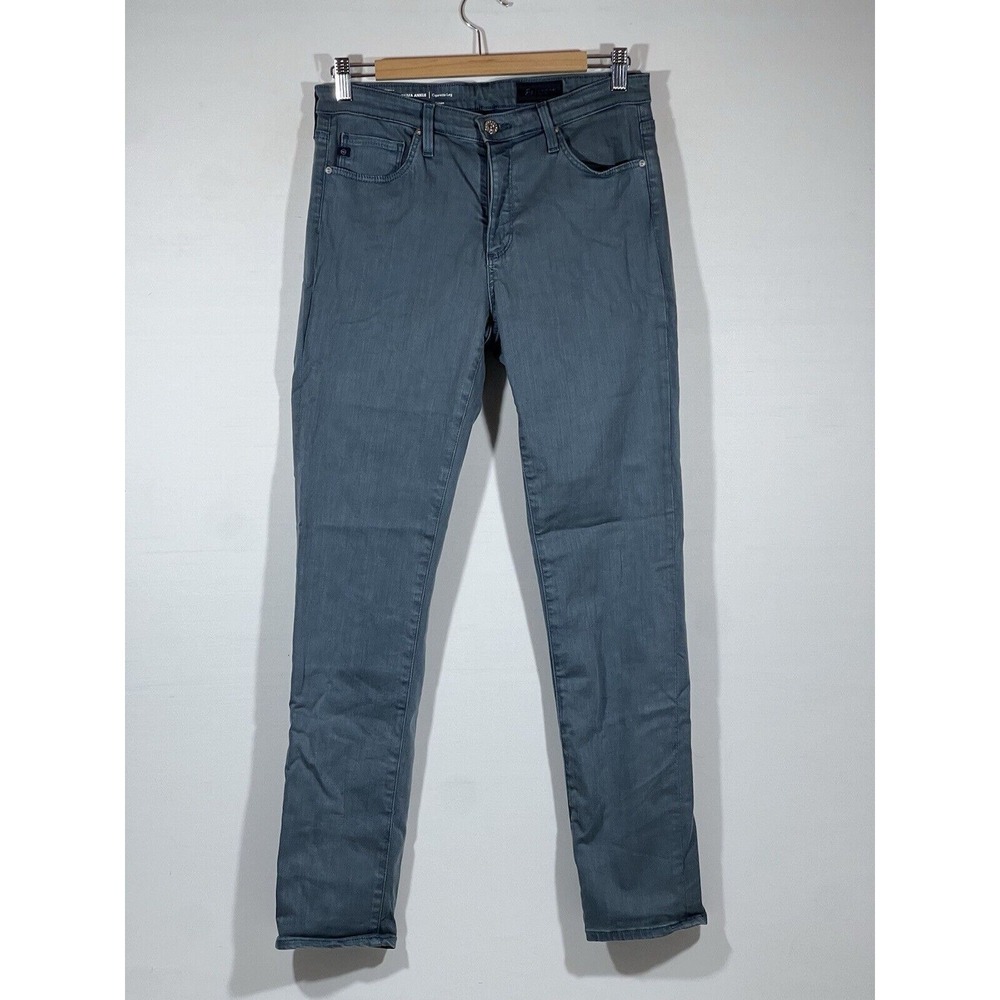 Adriano Goldschmied Prima Ankle Jeans Womens 29R Green Cigarette Skinny